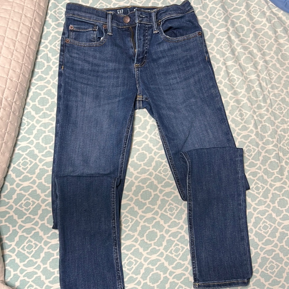 Kids light wash skinny denim